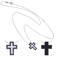 Collana Salvini I Segni in Oro bianco Diamante Black 0.17 Ct 20105121 - 20105121